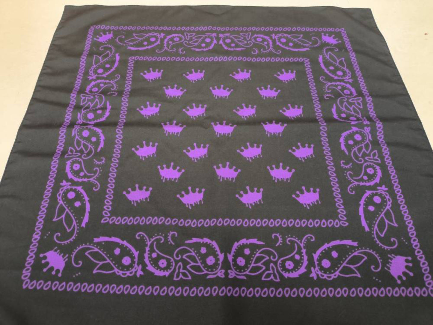 Black and Purple Bandana