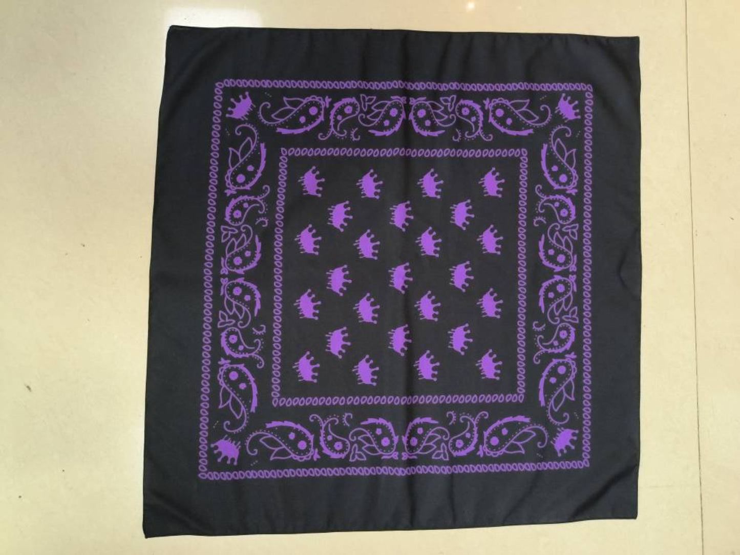 Black and Purple Bandana